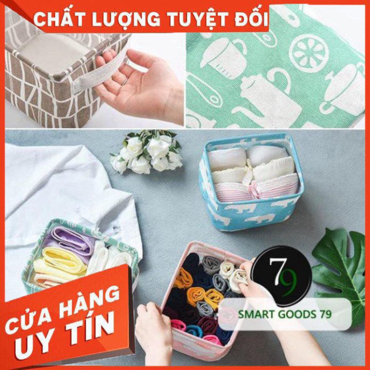 [ Chính Hãng ] [Freeship hàng cao cấp 339 ] giỏ vải đụng đồ mini khung thép đa năng đựng được các loại vừa tap vừa ngăn 