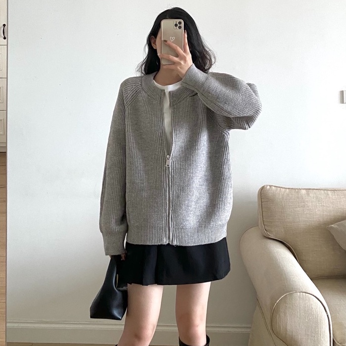 Áo len kéo khóa cổ tròn _ A0288 | BigBuy360 - bigbuy360.vn