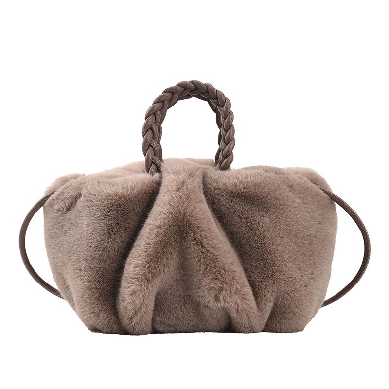 Túi Đeo Vai Phủ Lông Hình Đám Mây Nhỏ Gọn Thời Trang Thu Đông Năm 2022 Cho Nữ