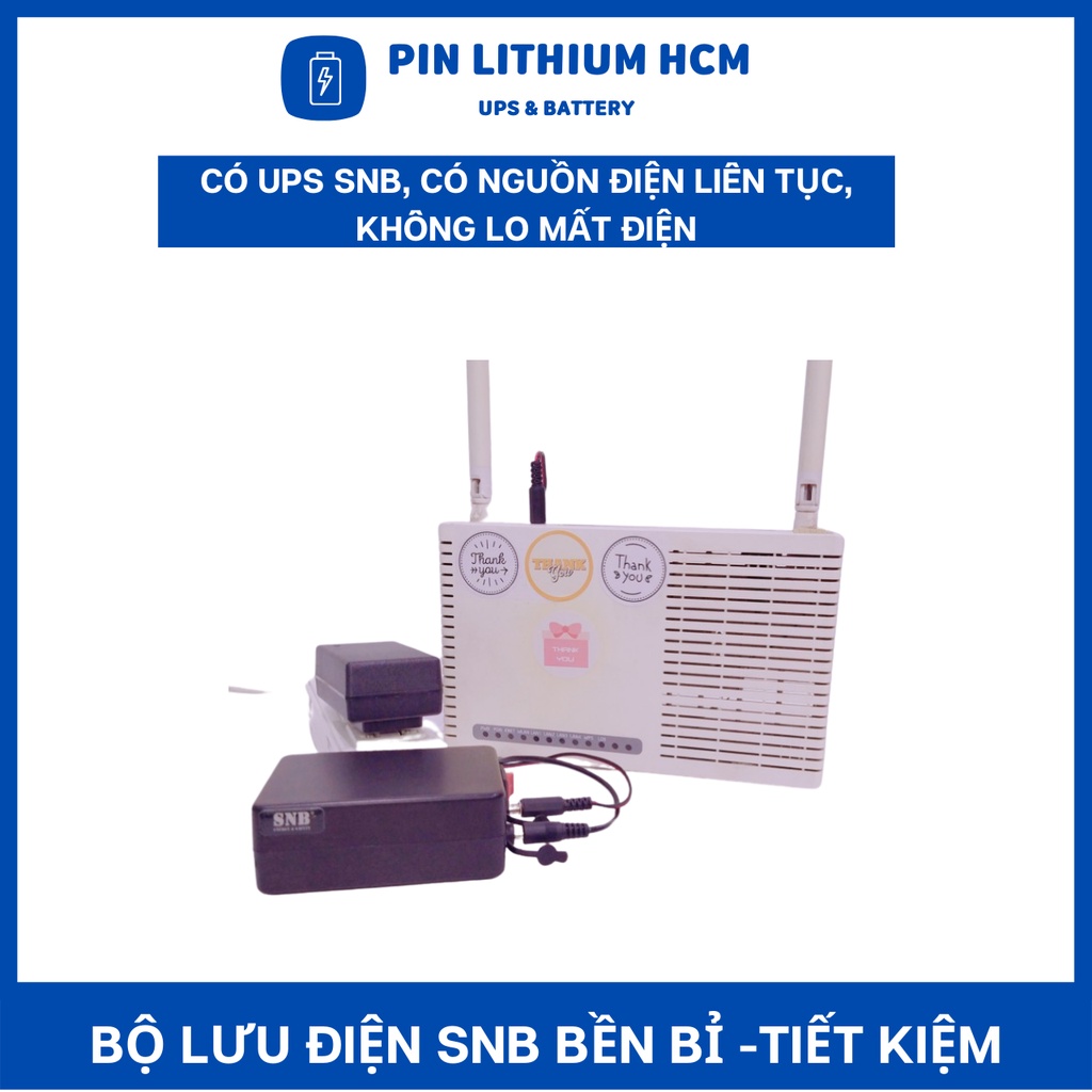 UPS 12V dung lượng 7800mAh, lưu điện camera, wifi, bảo hành 12 tháng