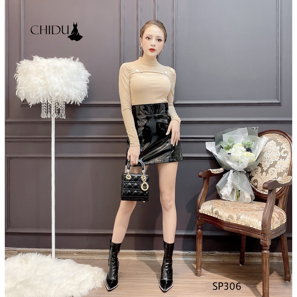 CHIDU áo len tăm dài tay phối xích - SP306 | BigBuy360 - bigbuy360.vn