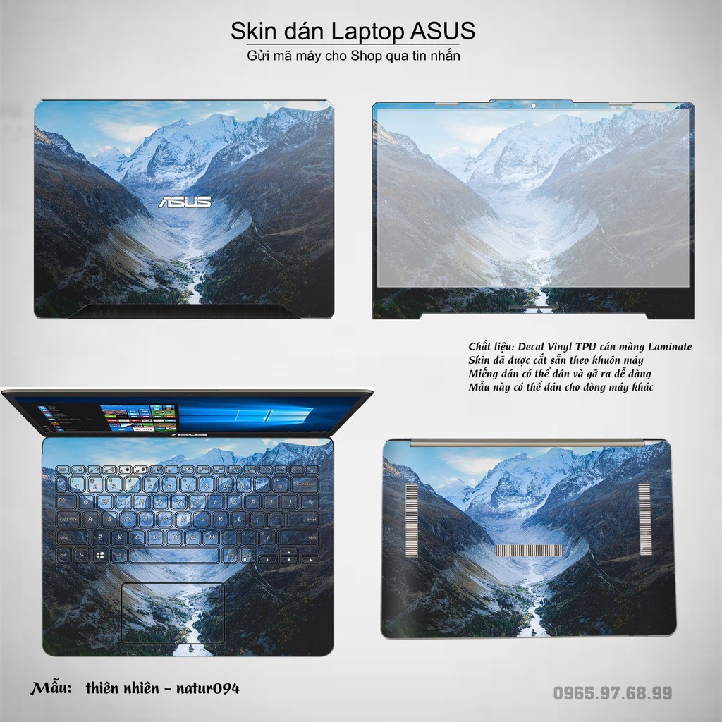 Skin dán Laptop Asus in hình thiên nhiên nhiều mẫu 5 (inbox mã máy cho Shop)
