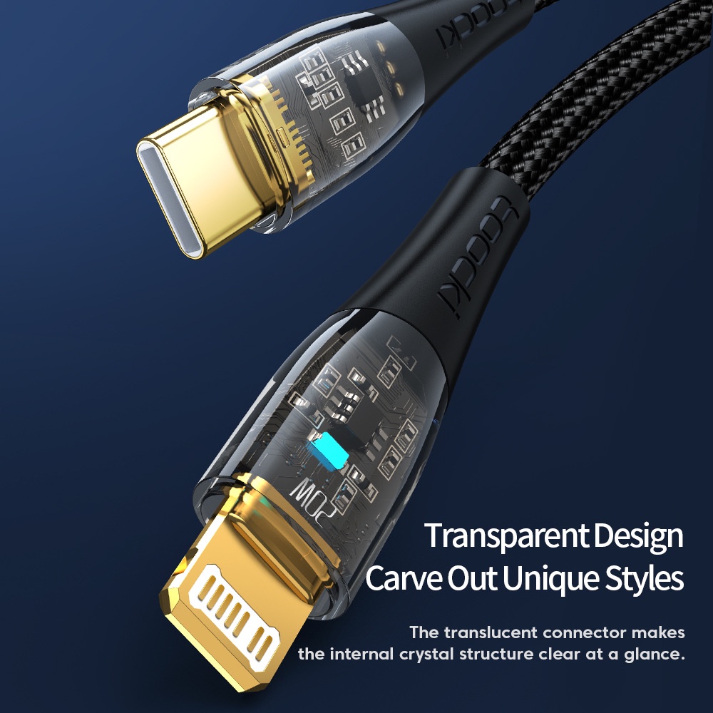 Cáp sạc nhanh ELOUGH QC3.0 6A 100W USB C/ L tiện dụng cho điện thoại