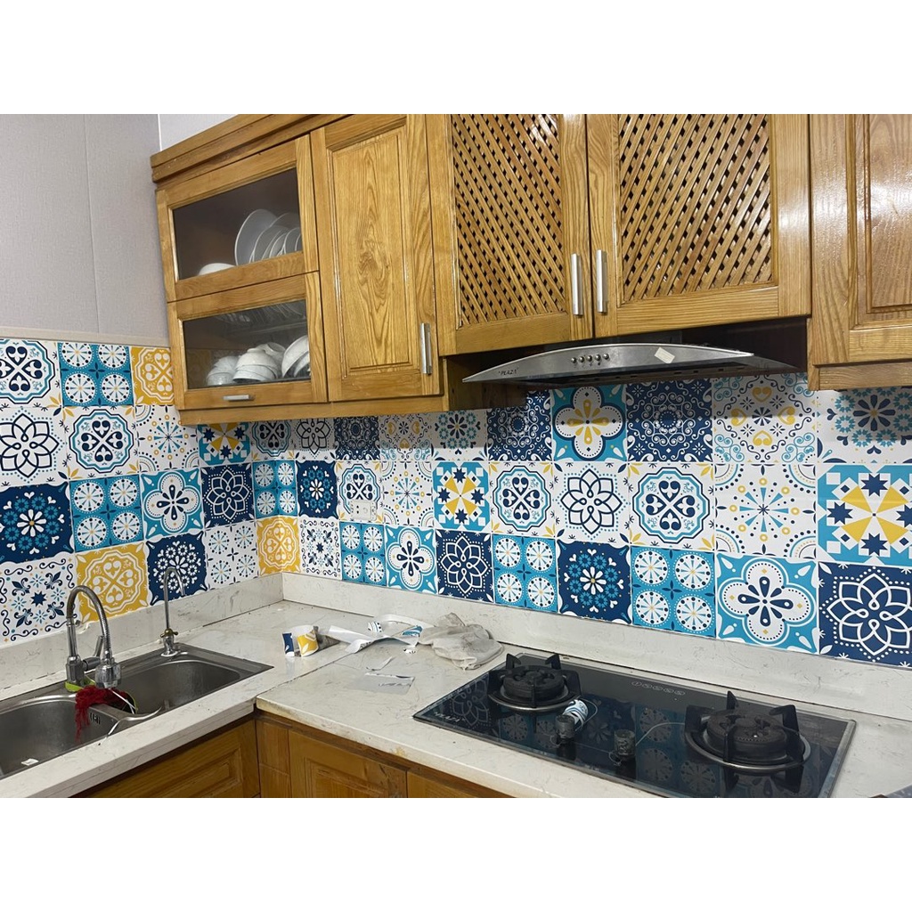 Giá Xưởng ⚡ Decal dán tường , decal gạch bông dán bếp set 40x60 cm Hàng Loại 1 | BigBuy360 - bigbuy360.vn