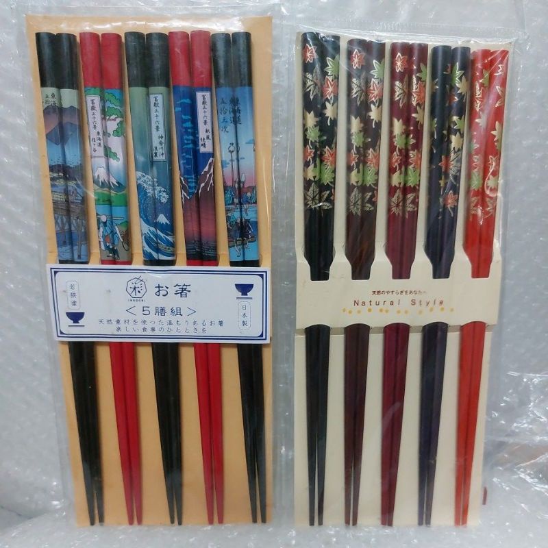 🥢Đũa gỗ Nhật Bản/Đũa tranh sơn mài truyền thống Nhật