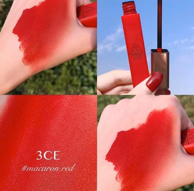 Son kem lì 3CE Cloud Lip Tint màu Macaron Red