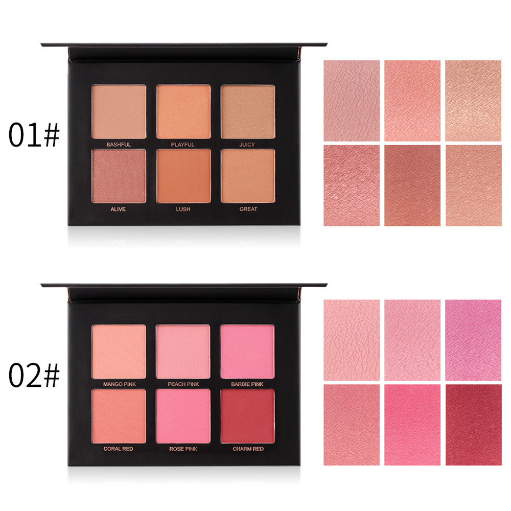 Bảng phấn má hồng 6 màu lãng mạn lâu trôi làm sáng da
 | BigBuy360 - bigbuy360.vn