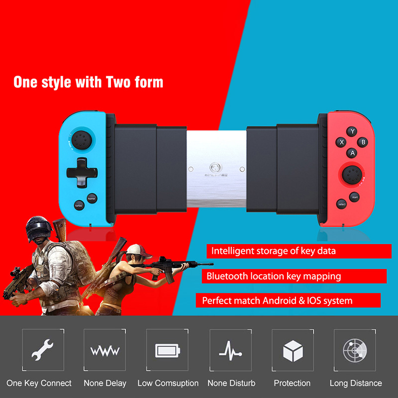 New Arrival Wireless Telescopic Bluetooth Game Controller Wireless Gamepad Joystick For Android IOS Phone With USB Cable