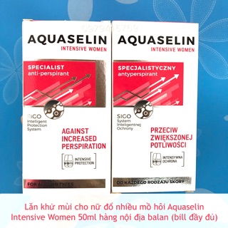 [Bill siêu thị] Lăn Khử Mùi Cho Nữ Intensive For Women Ngừa Hôi Nách hàng nội địa Balan 50ml