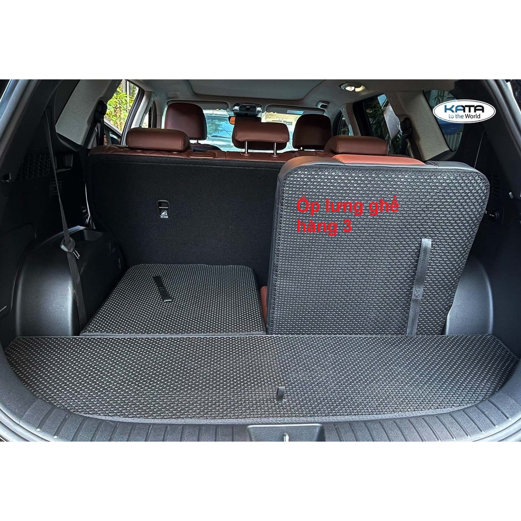 Thảm Lót Sàn Ô Tô KATA Cao Cấp Cho Xe Hyundai Santafe  - Không mùi, Không ẩm mốc, Dễ dàng vệ sinh
