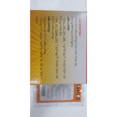 Gói 50 g tylovitc 50 g hỗ trợ h.en cho vật nuôi