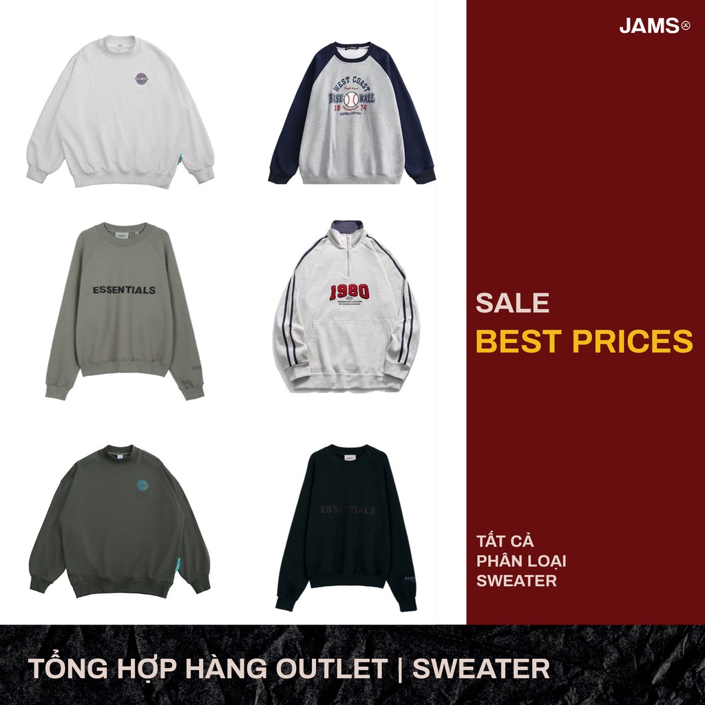 Áo Dài Tay Tổng Hợp Nỉ Gió Sweater Giá Sốc