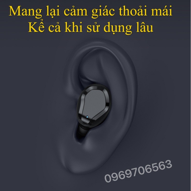 Tai Nghe Bluetooth Không Dây Cảm Ứng Thông Minh TT5 Premium Có Đèn Led LCD Âm Thanh Siêu Đỉnh 2020