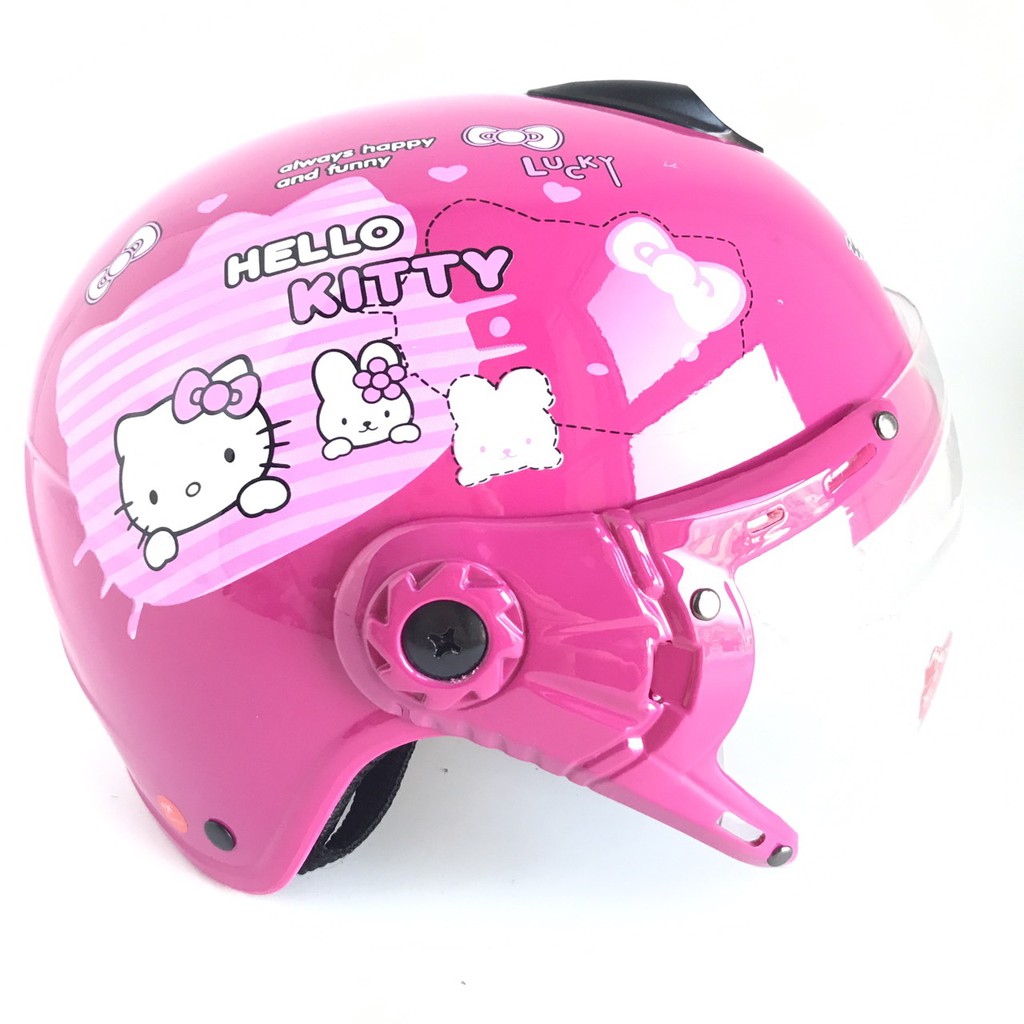Mũ bảo hiểm trẻ em tem Kitty - Among US -  V&amp;S Helmet - Dành cho bé từ 3 đến 6 tuổi - Vòng đầu 50-52cm - VS103KS