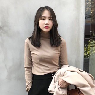 Áo giữ nhiệt lót nỉ cổ 3p/áo giữ nhiệt cho bạn gái/áo giữ nhiệt