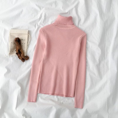 Áo len tăm nữ trơn body cao cổ ulzzang 3017
