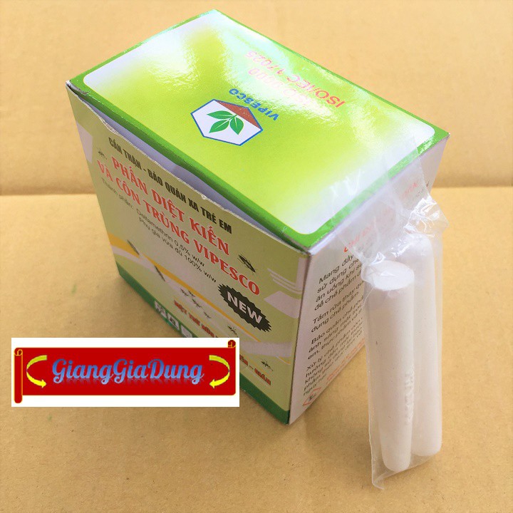 Hộp 20 Viên Phấn Diệt Kiến Mẫu Mới 2019 VIPESCO