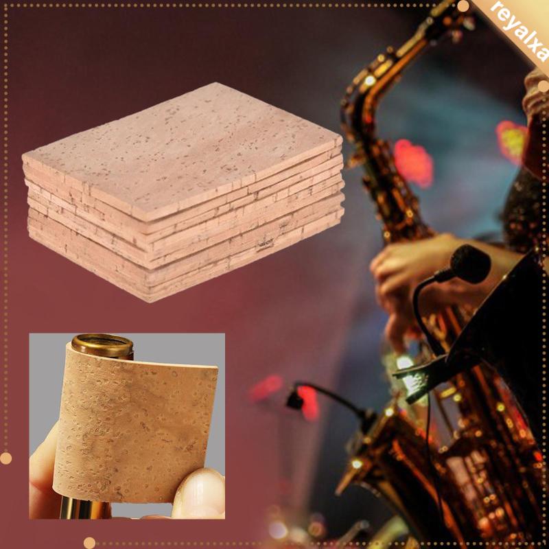Bộ 10 Tấm Gỗ Bần Dần Dày 2mm Thay Thế Cho Kèn Saxophone