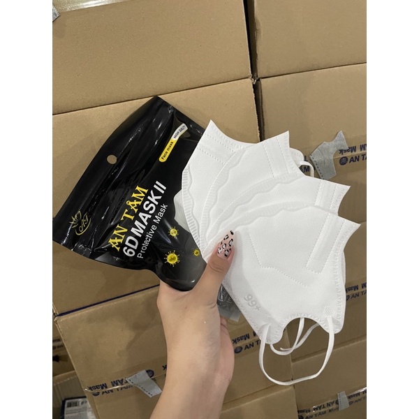Khẩu trang 6D An Tâm giá gốc thùng 200 cái