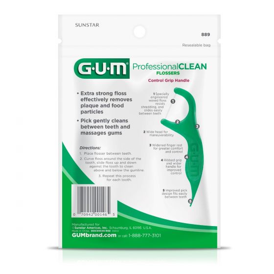 Tăm chỉ nha khoa GUM Professional Clean hương bạc hà