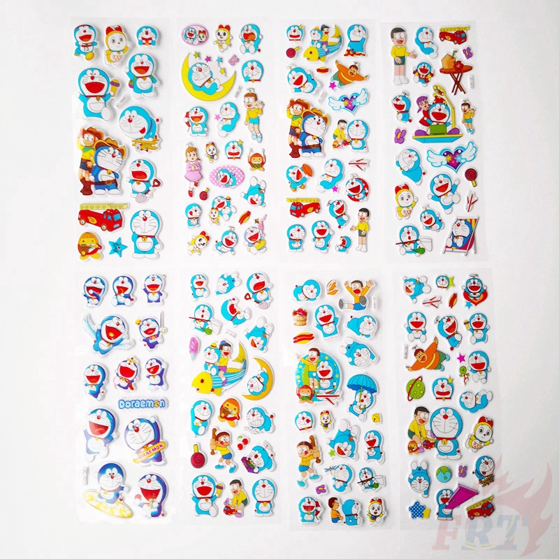 Set 1/5 Tấm Hình Dán Doraemon 3d Cho Bé