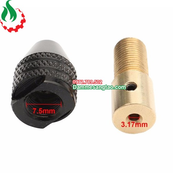 DMST Đầu kẹp mũi khoan đa năng 0.3 - 3.5mm trục 2mm 3.17mm 5mm