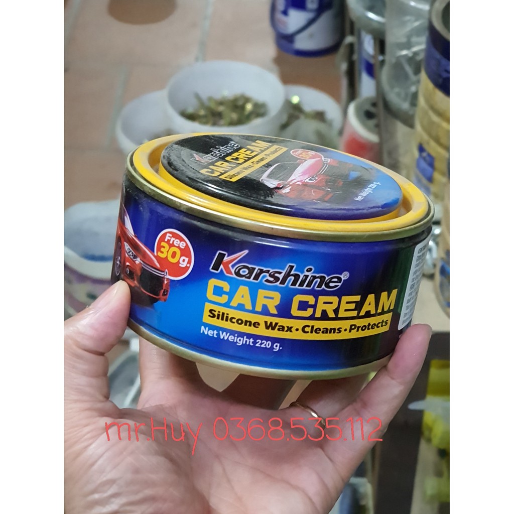 Kem đánh bóng sơn, nhựa, đá, gỗ, kim loại - Karshine Car Cream ThaiLan