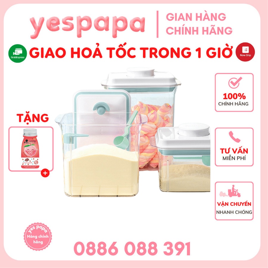 Hộp trữ sữa bột chống ẩm Umoo Ankou cao cấp 2,3L