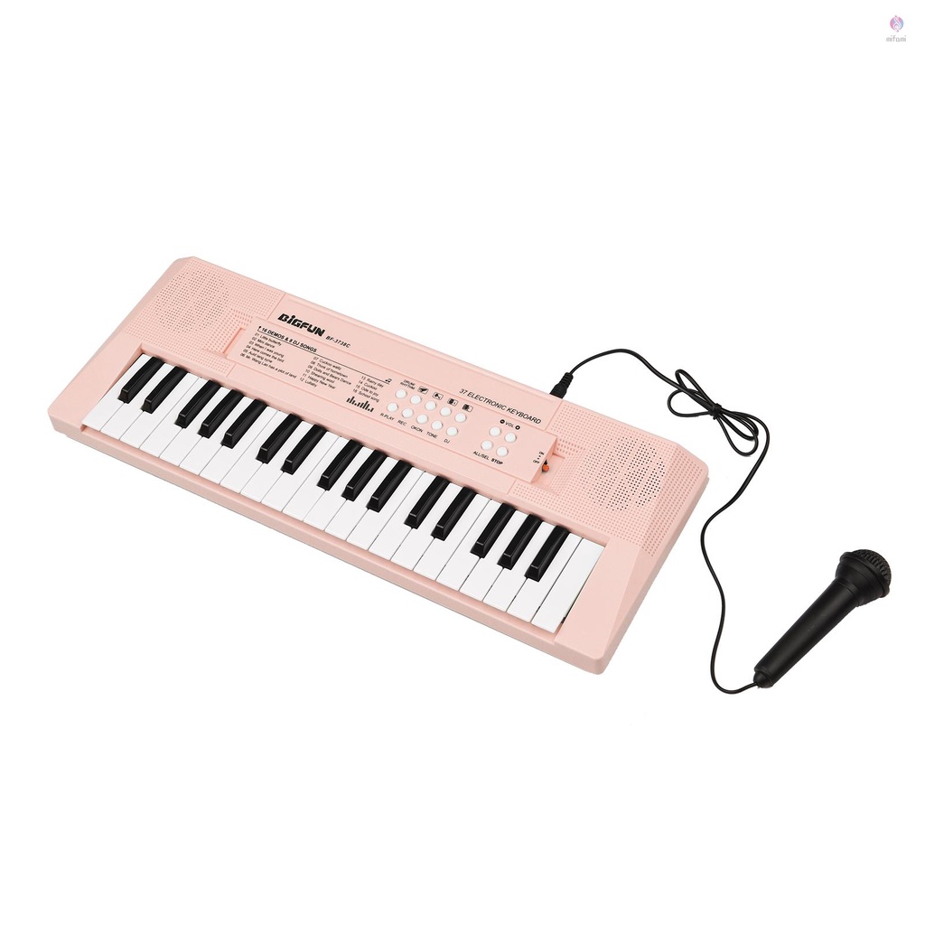 Đàn Piano ĐiệN Tử 37 PhíM Mini, MàU HồNg Cho Bé