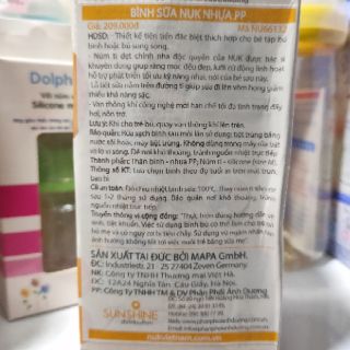 Bình sữa Nuk cổ rộng 150ml/300ml (Hàng Đức nhập khẩu chính hãng)