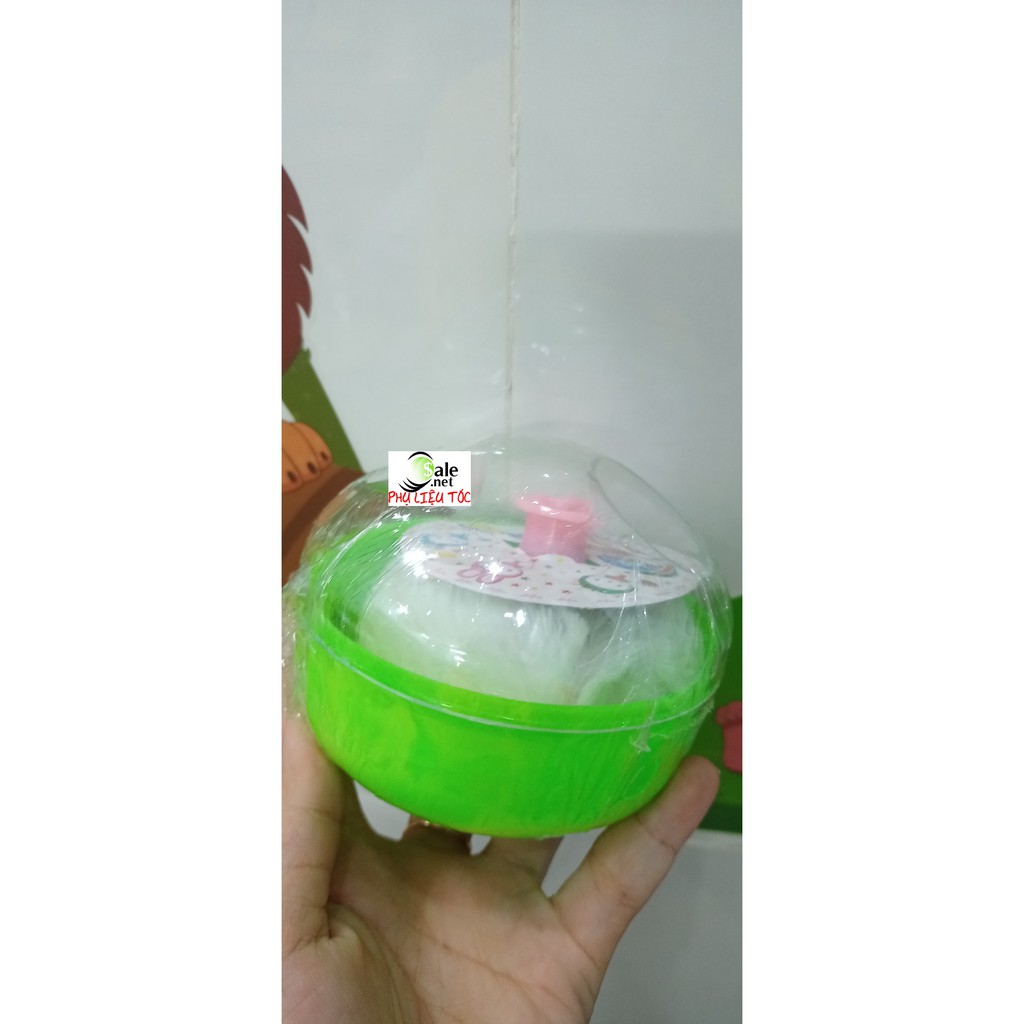 Hộp đựng phấn có bông chậm - chuyên sỉ phụ liệu tóc