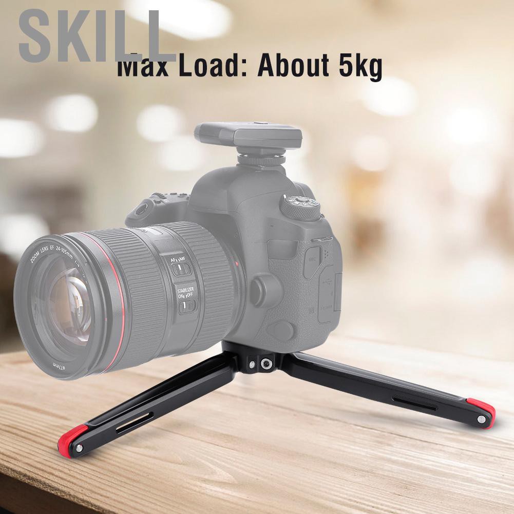 Skill Adjustable Mini Portable Tripod 1/4  Screw for Smartphones DSLR Camera 5kg Load