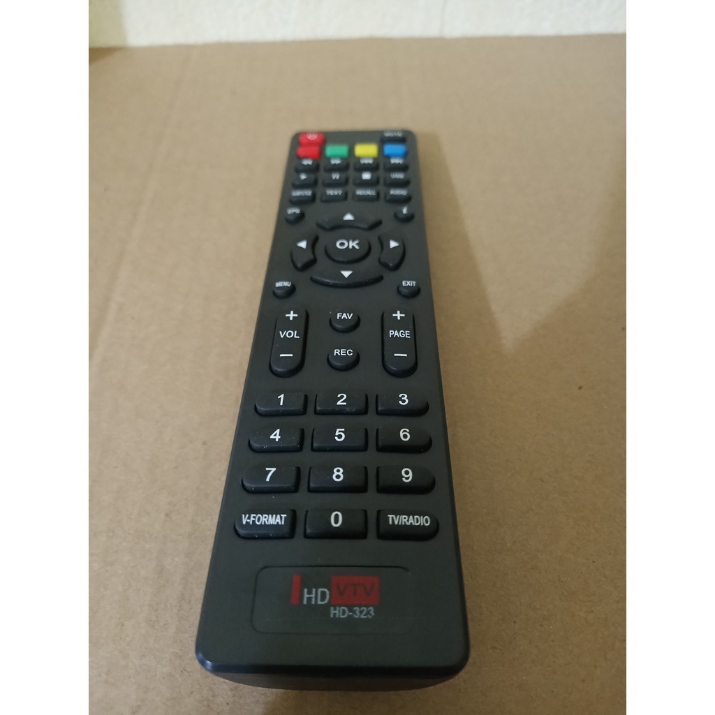 Remote Điều khiển từ xa đầu thu HDvtv 323 -Hàng mới 100% chất lượng tốt-Tặng kèm PIN