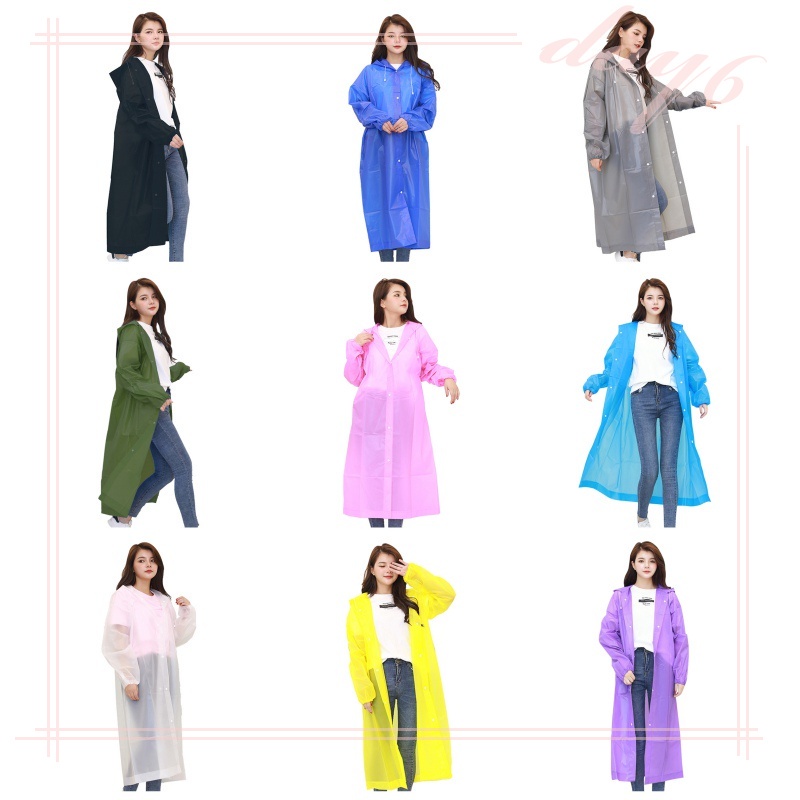 Áo Mưa Ponchos Bằng EVA Chống Nước Thoáng Khí Khẩn Cấp Có Thể Tái Sử Dụng Cho Người Lớn