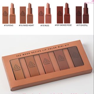 Bộ son lì Mini 3CE MOOD RECIPE LIP COLOR MINI KIT (5 cây) HL2202