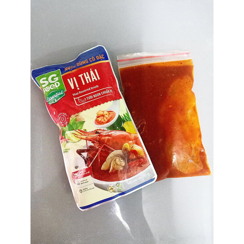 Nước dùng vị Lẩu Thái,  Lẩu Nấm, Lẩu hải sản,rêu cua, bún bò, Lẩu Thái Chay 180g -CS Baby