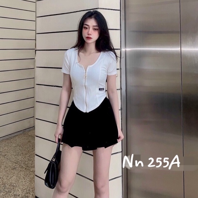 Áo thun khóa vạt bầu hot _ Chất đẹp