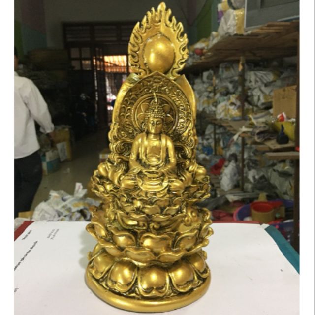 Tượng đá tam thế phật P19