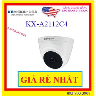 Camera dome 4 in 1 hồng ngoại 2.0 megapixel kbvision kx-a2112c4 - mới 2022 - hình đẹp