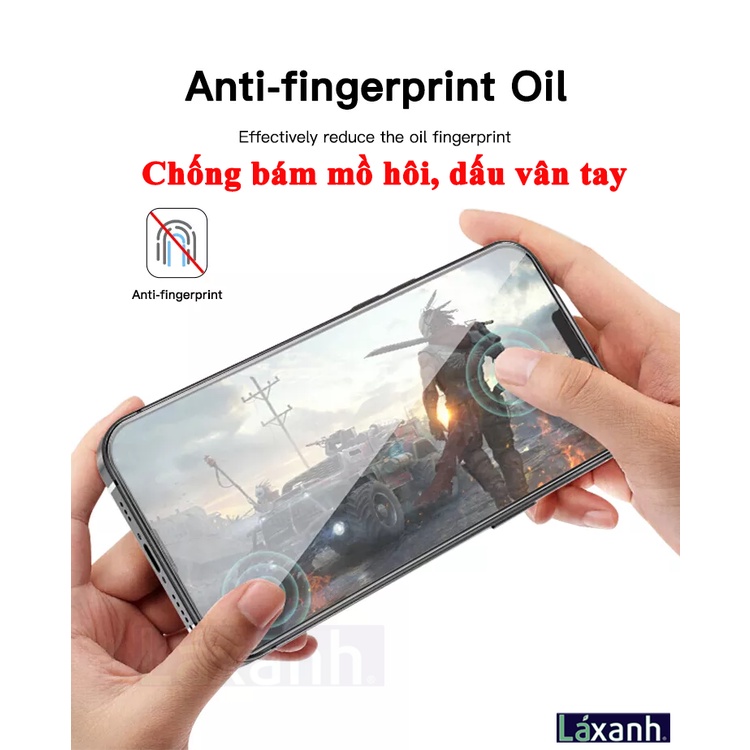 Chống bụi lỗ loa thoại | Dán cường lực Premium cao cấp full màn hình iPhone 11 12 13 14 Pro Max