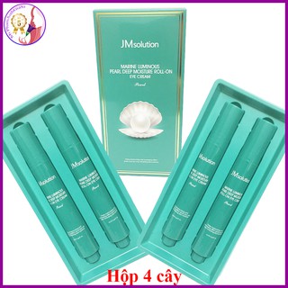 Lăn dưỡng mắt tinh chất ngọc trai jm solution roll-on eye cream pearl