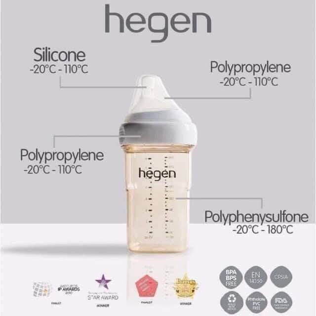 Bình sữa Hegen PPSU 240ml  [ Chính Hãng ]