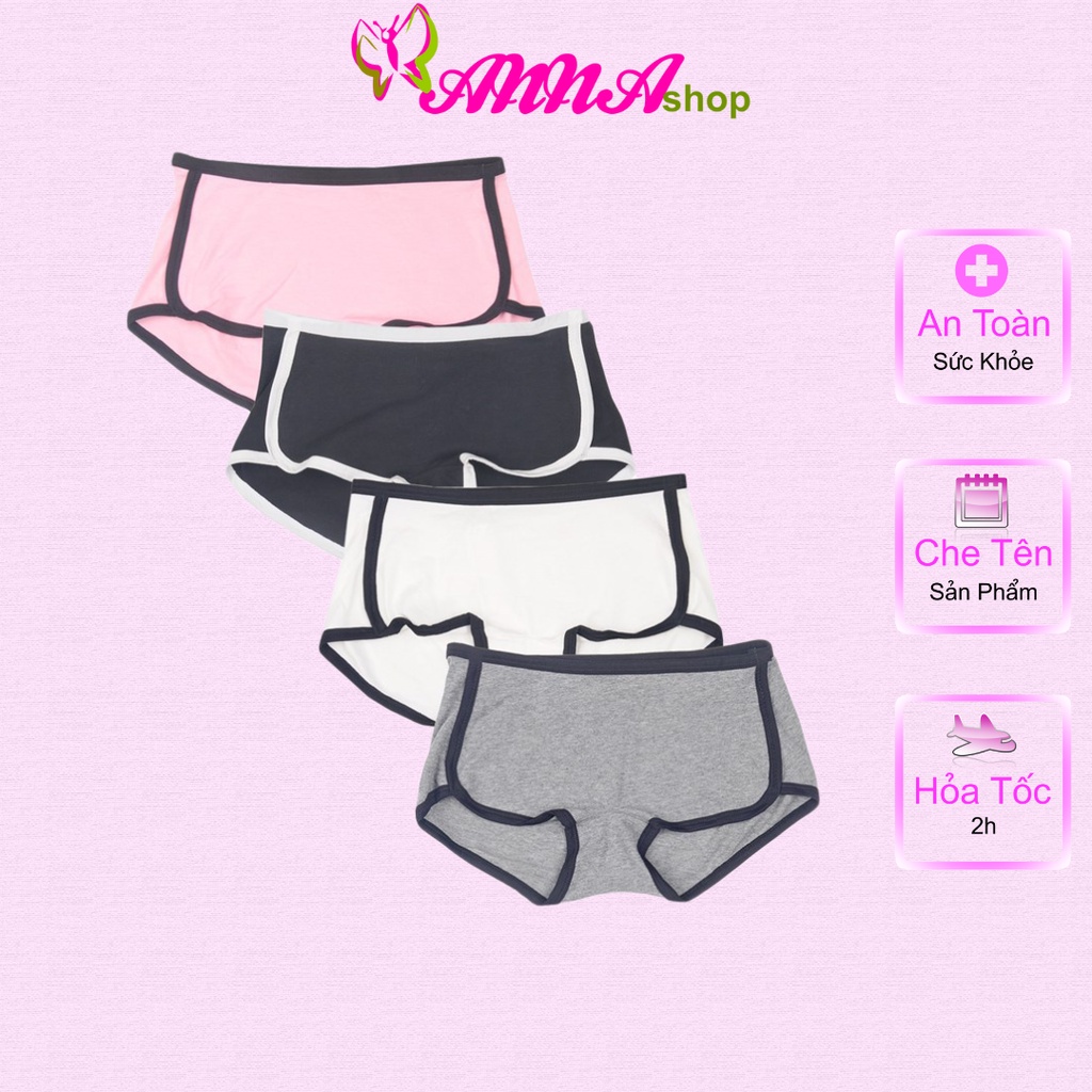 Quần lót nữ thể thao boxer cotton dạng đùi cao cấp (MS 10001) Anna Shop