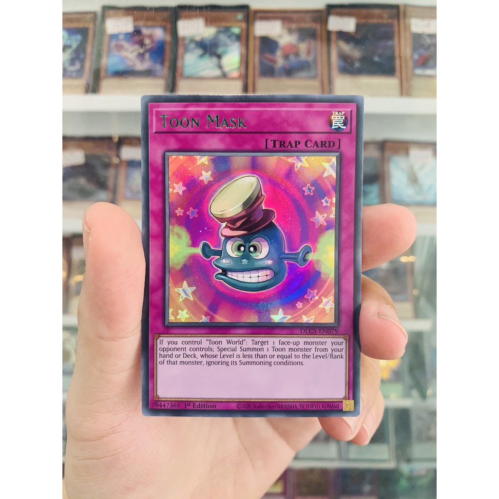 Thẻ Bài Lẻ YugiOh! Mã DLCS-EN079 - Toon Mask - Ultra Rare (Green) - 1st Edition