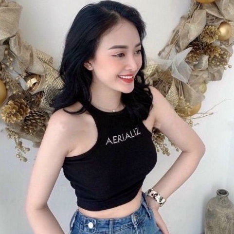 Áo thun ba lỗ ngược in chữ AERIALIZ.