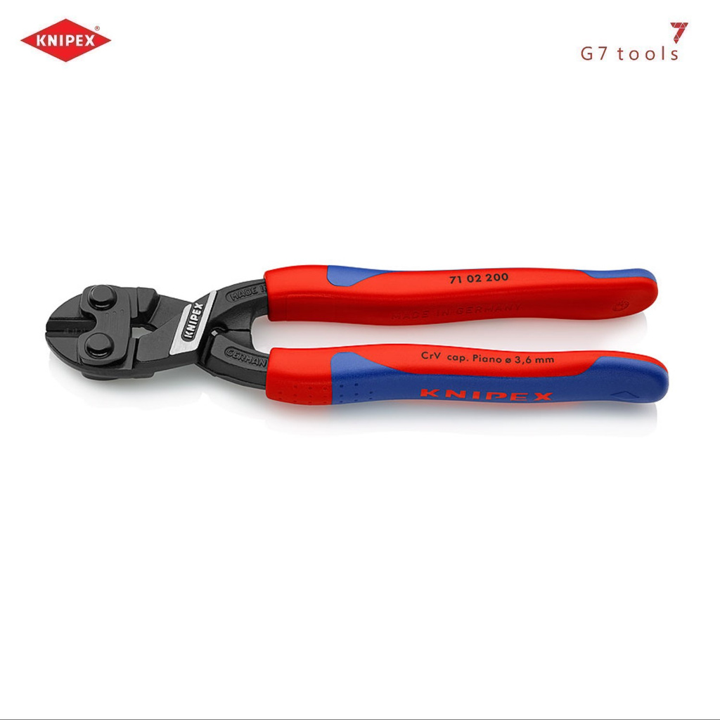 Kìm Knipex CoBolt® Lưỡi Cắt 64 HRC chiều dài 200mm - 71 02 200 / 71 12 200      _G7tools_