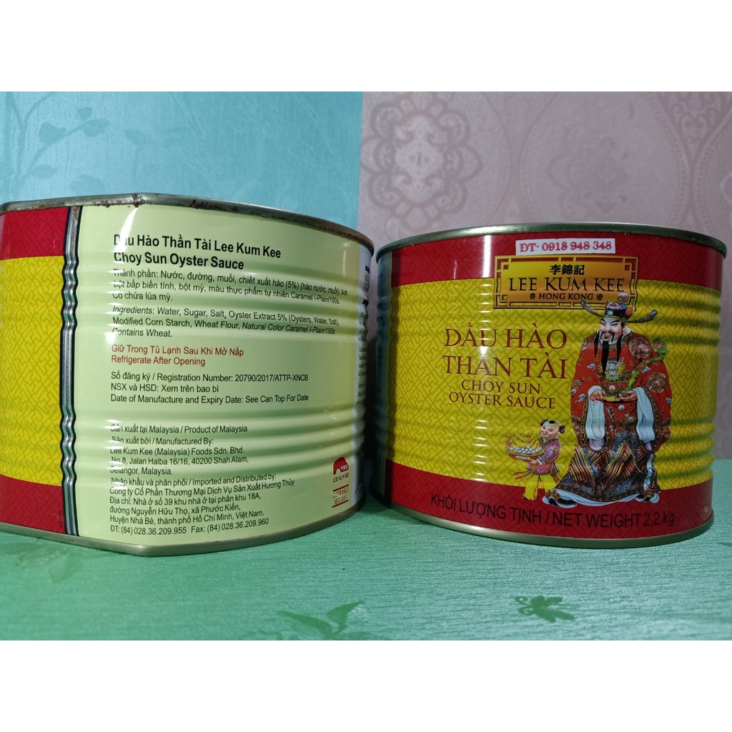 Dầu hào Thần Tài Lee Kum Kee 2,2kg