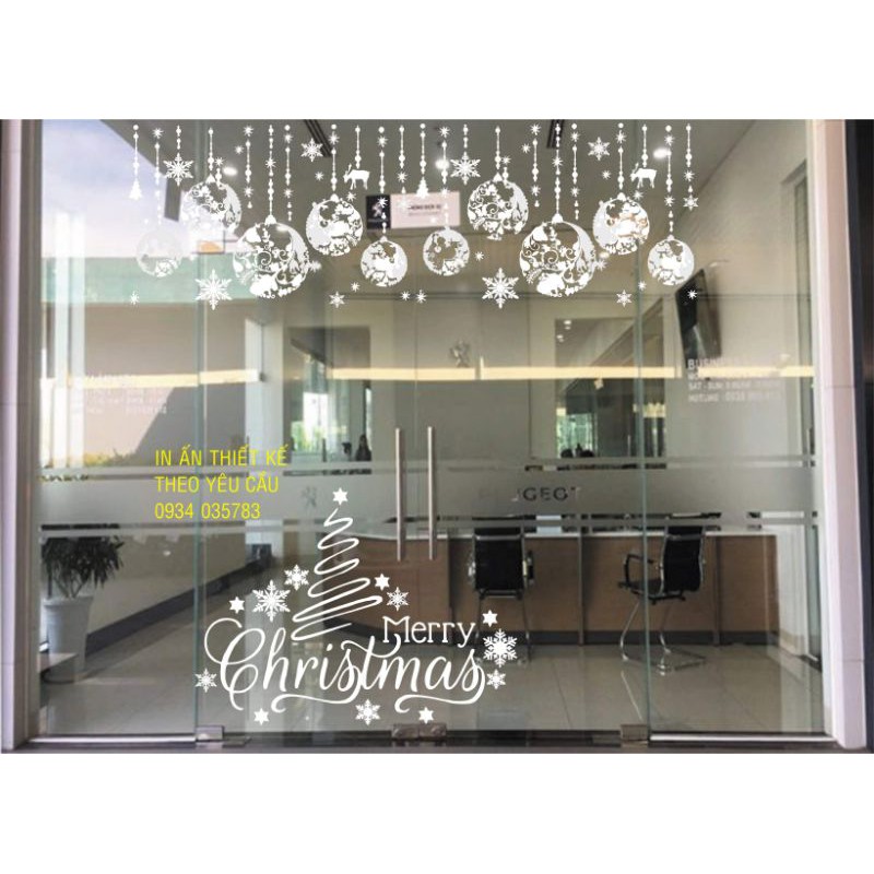 Hơn 20 mẫu Decal trang trí Noel lễ giáng sinh