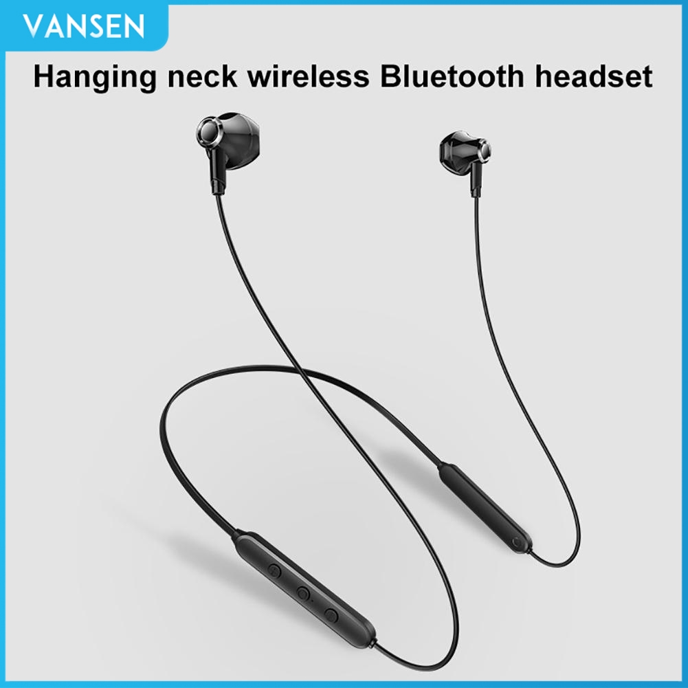 Tai nghe nhét tai không dây Bluetooth VANSEN kèm dây đeo cổ phong cách thể thao chất lượng cao