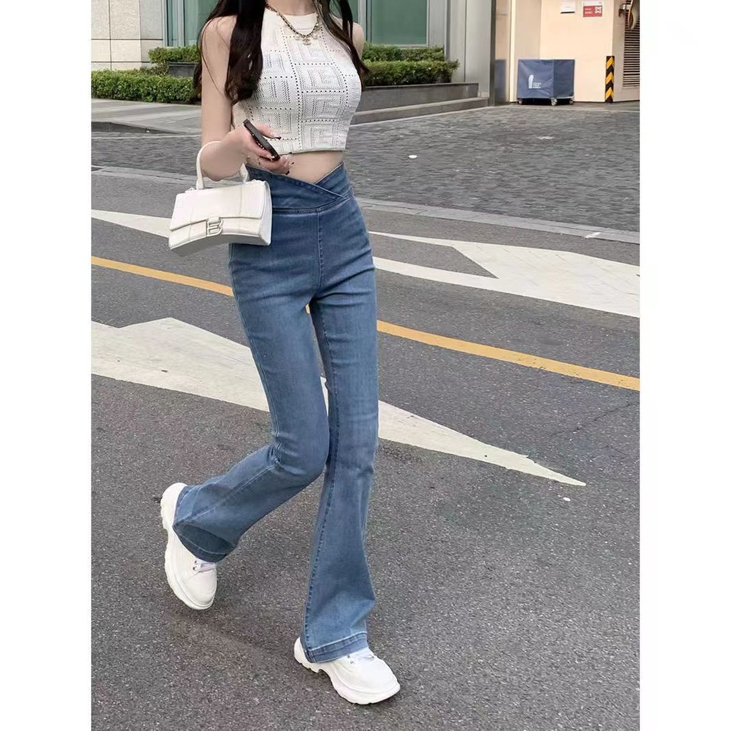 Quần Jeans Nữ Lưng Cao Dáng Ôm Thời Trang Cá Tính